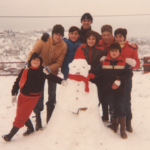 Piazza di Montorio, sabato 5 gennaio 1985 (l'inverno della famosa nevicata).