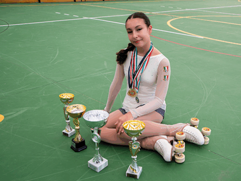 Serena Franceschi - giovane campionessa italiana di pattinaggio